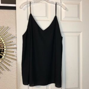 H&M Black Spaghetti Strap Tank Top XXL